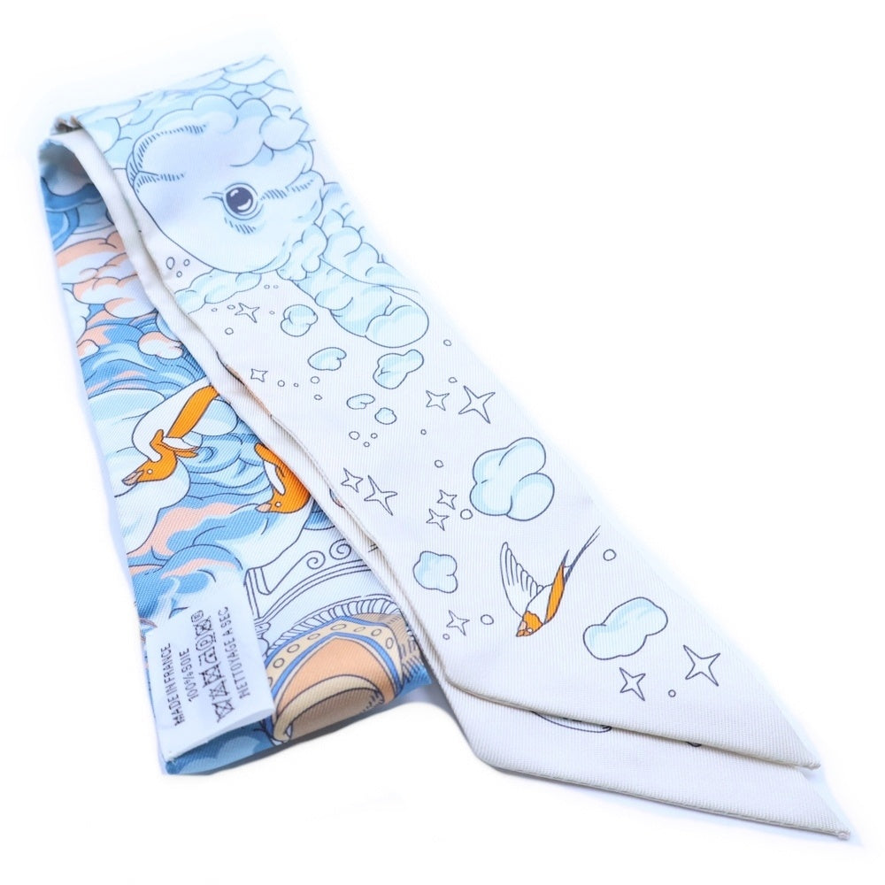 HERMES(エルメス) ツイリー SUR MON NUAGE 私の雲 シルクスカーフ マルチ レディース