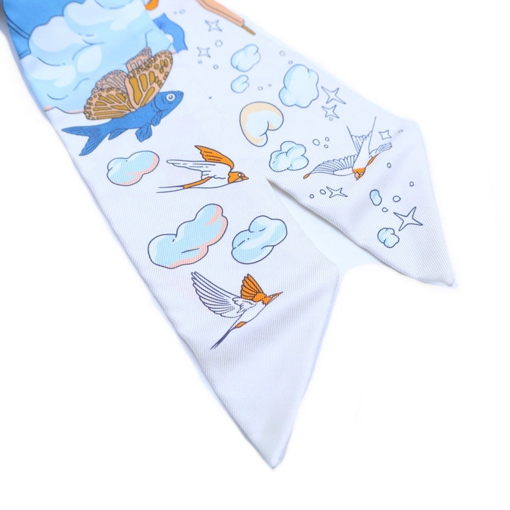 HERMES(エルメス) ツイリー SUR MON NUAGE 私の雲 シルクスカーフ マルチ レディース