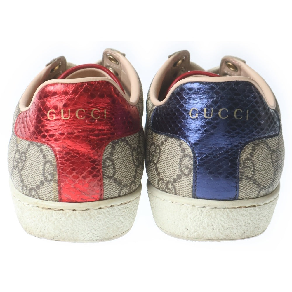 GUCCI(グッチ) エース GGスプリーム ローカットスニーカー ブラウン 499410