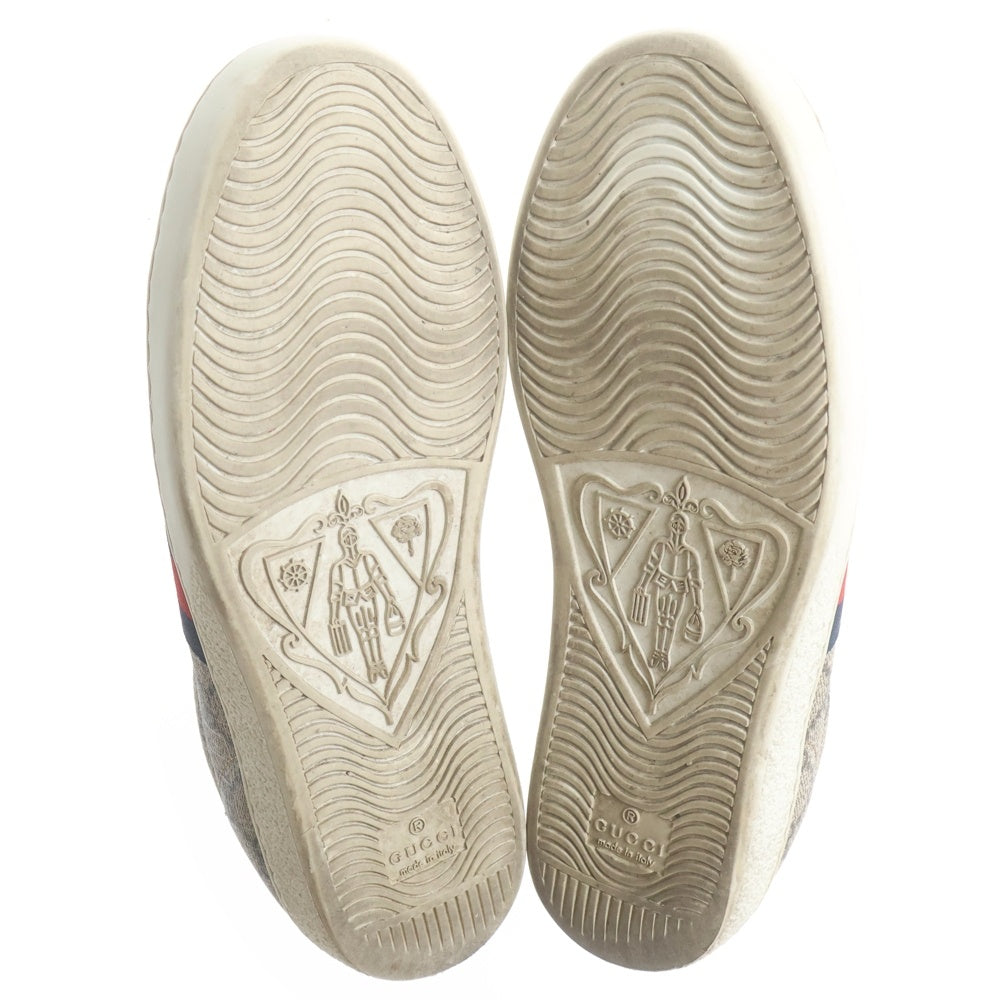 GUCCI(グッチ) エース GGスプリーム ローカットスニーカー ブラウン 499410
