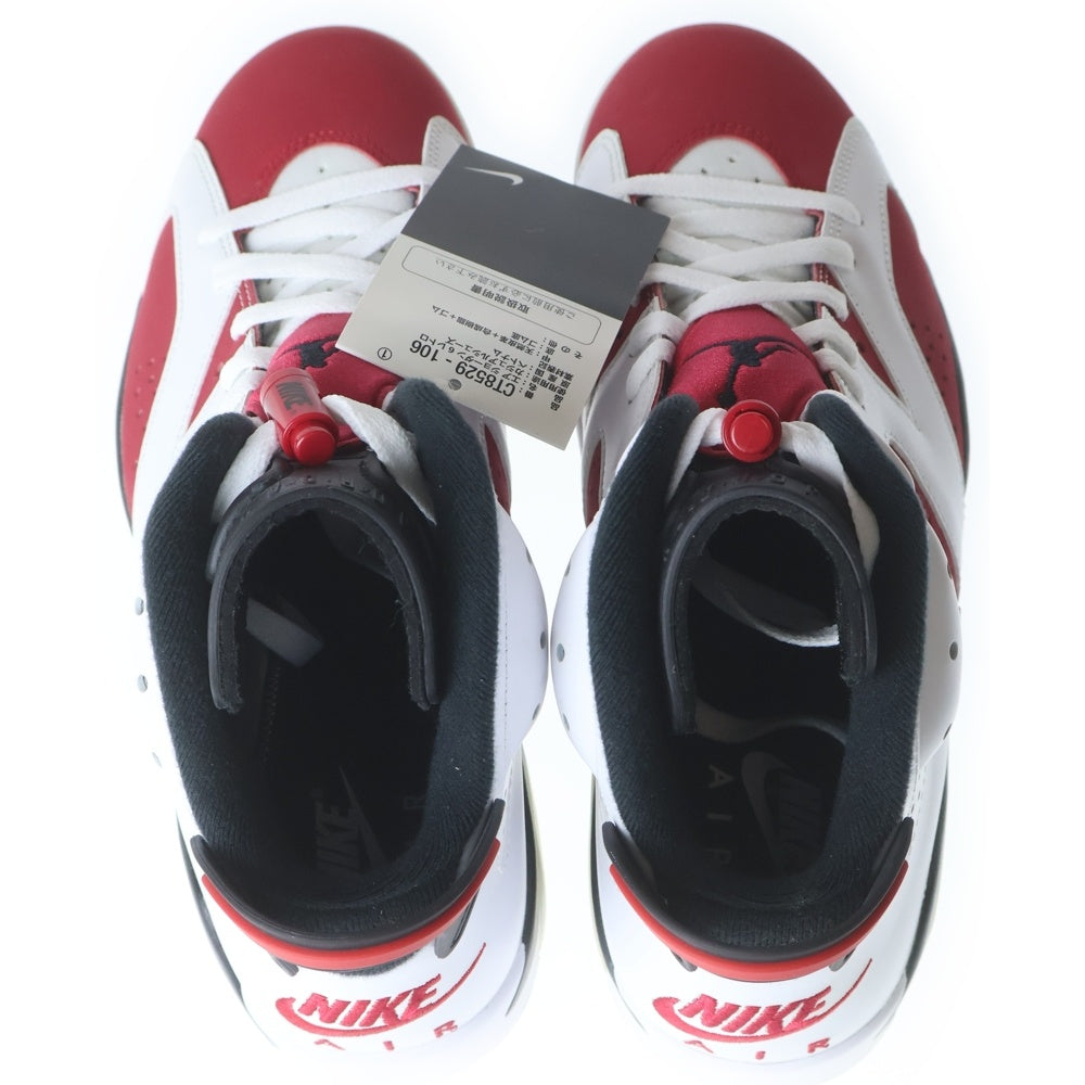 NIKE(ナイキ) AIR JORDAN 6 CARMINE エアジョーダン6 カーマイン ハイカットスニーカー レッド US8.5/26.5cm CT8529-106