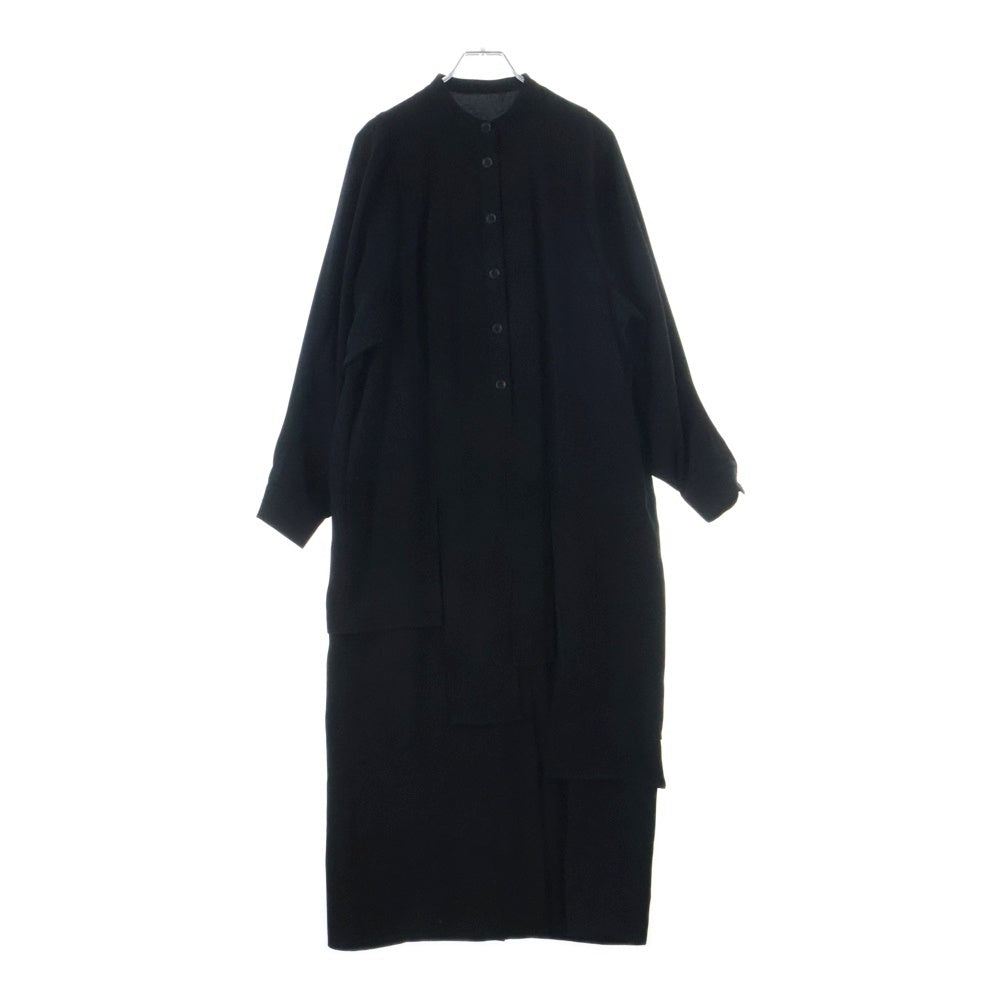 ENFOLD(エンフォルド) カラーレスデザイン 6B ポリエステル 長袖ワンピース ジャンプスーツ レディース ブラック 300IS233-0441