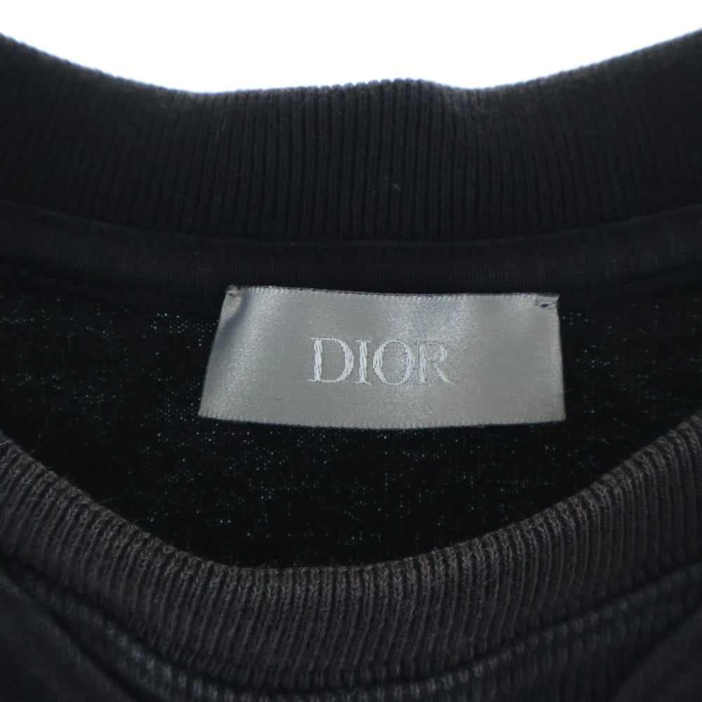 DIOR(ディオール) 20AW Shawn Stussy T-Shirt ショーンステューシー ロゴ刺繍半袖Tシャツ ブラック 033J625I0554 レディース