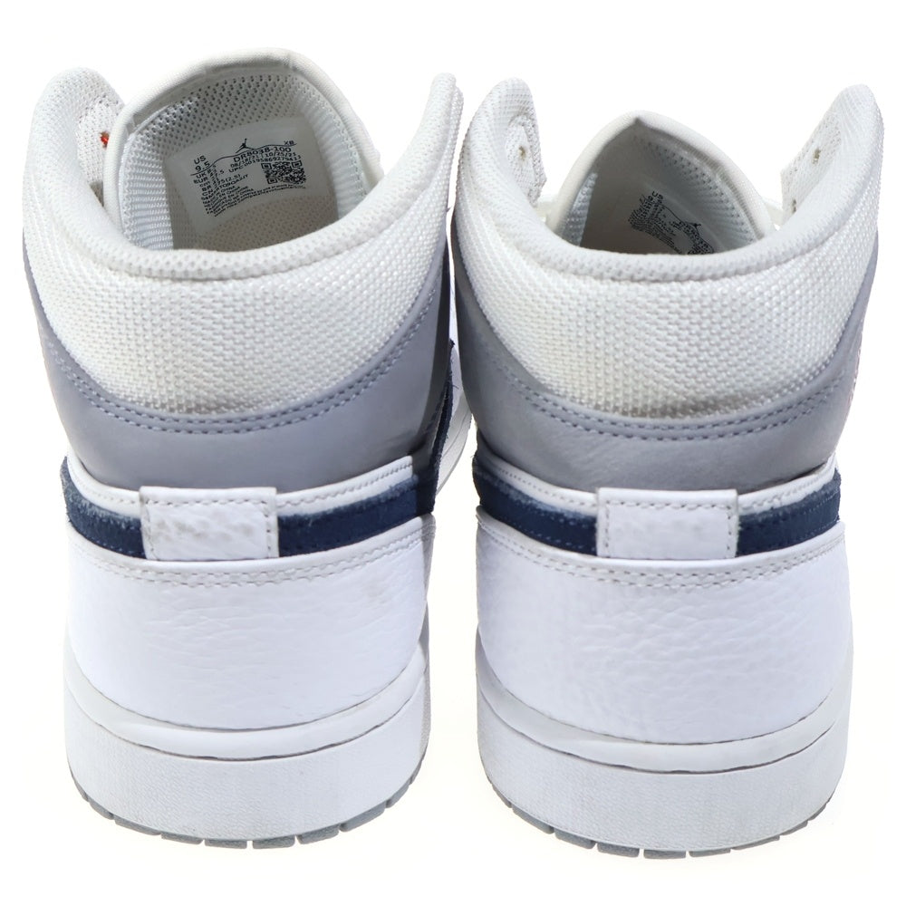 NIKE(ナイキ) Air Jordan 1 Mid DR8038-100 エアジョーダン1 ミッド ハイカットスニーカー ホワイト US9.5/27.5cm