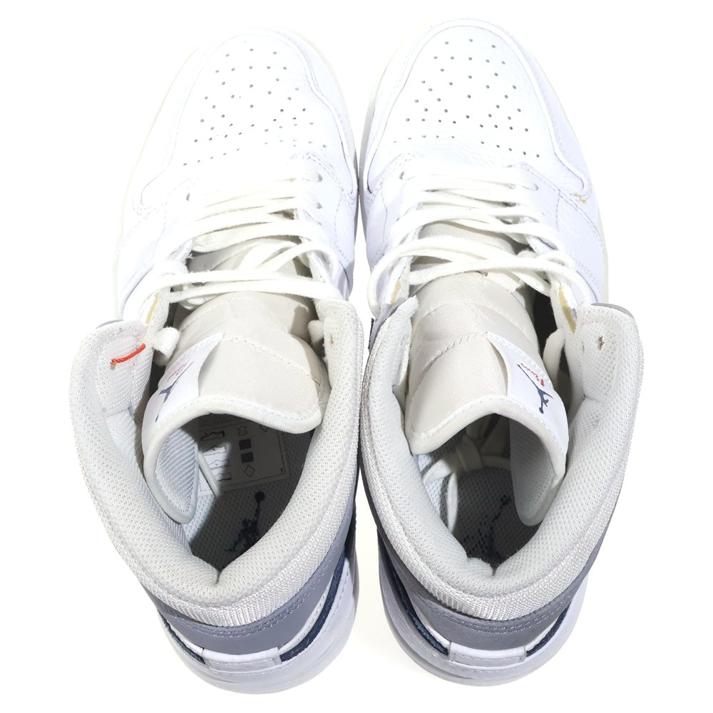 NIKE(ナイキ) Air Jordan 1 Mid DR8038-100 エアジョーダン1 ミッド ハイカットスニーカー ホワイト US9.5/27.5cm