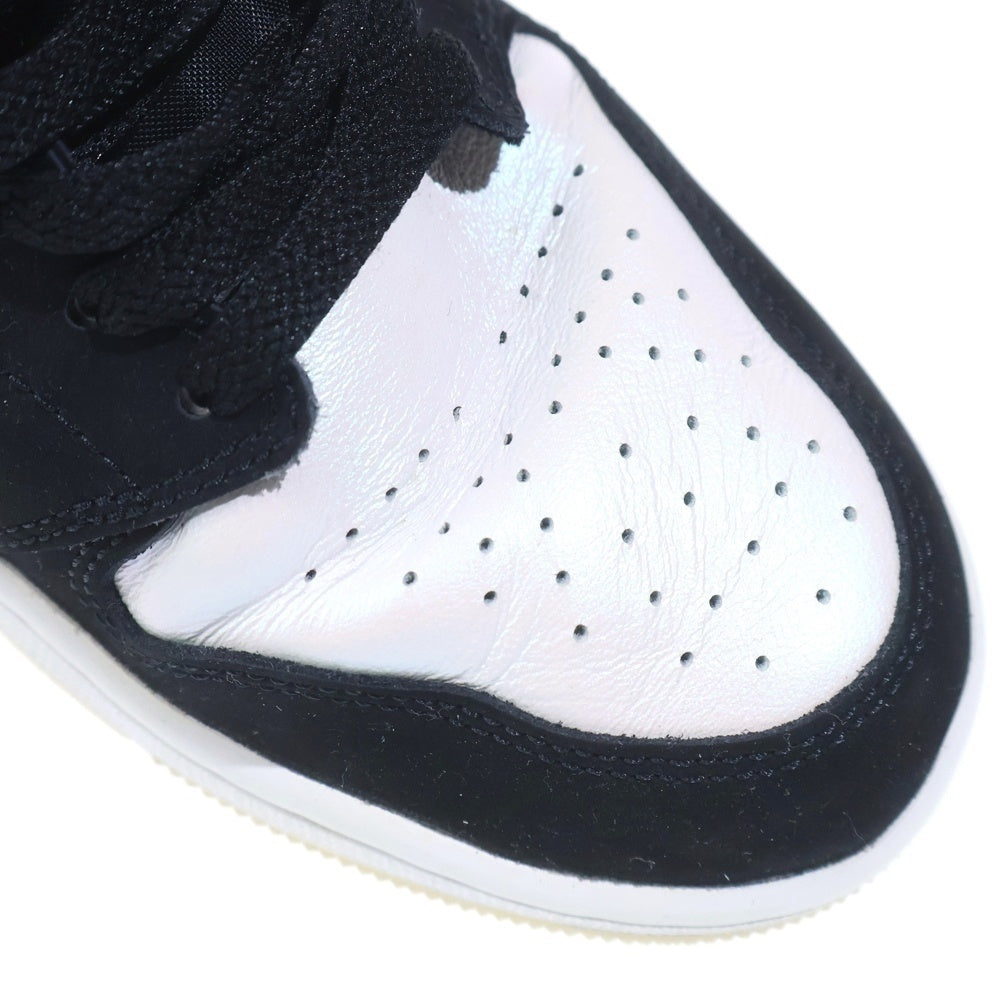 NIKE(ナイキ) Air Jordan 1 Mid DH6933-100 エアジョーダン1 ミッド ハイカットスニーカー ホワイト/ブラック US9/27.0cm