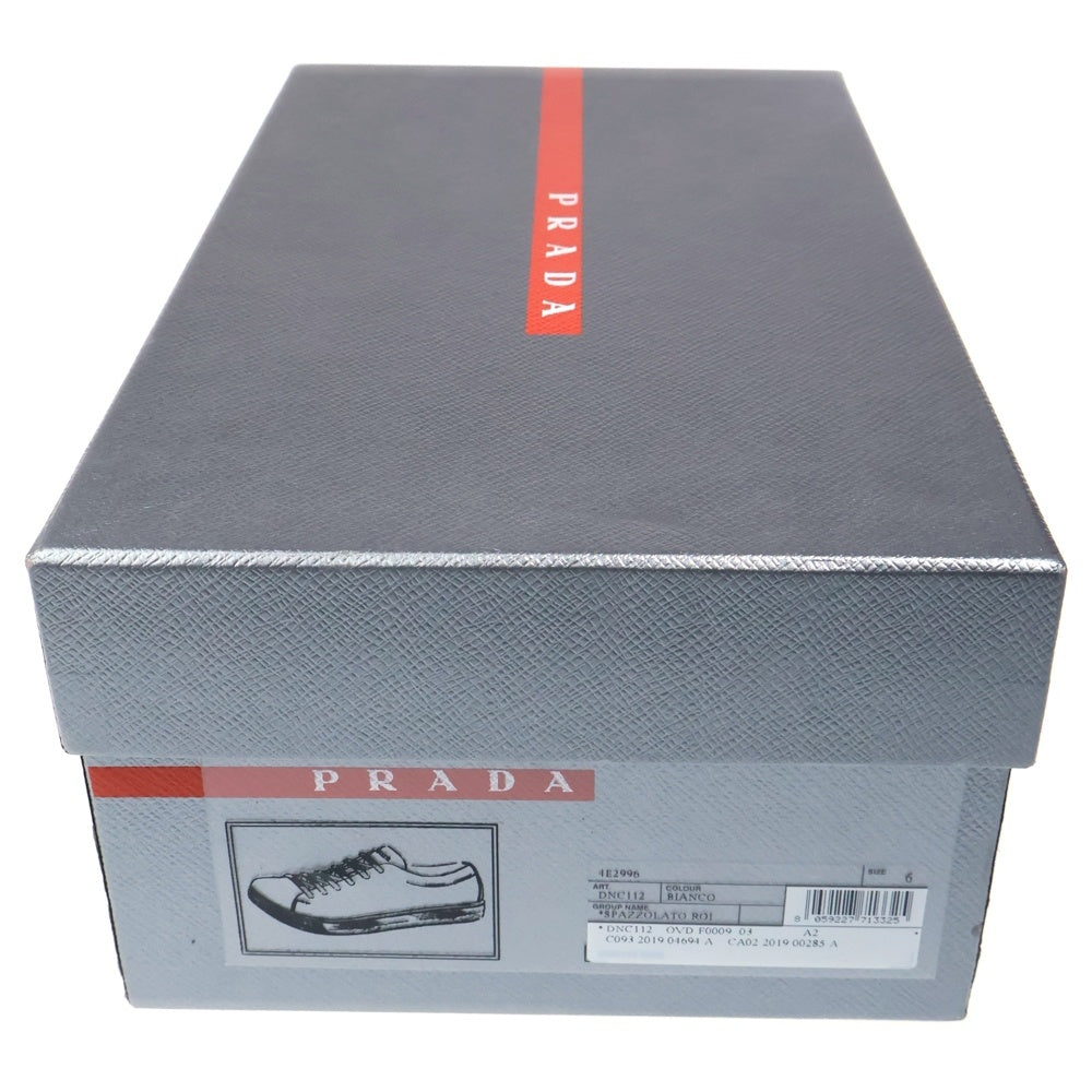 PRADA(プラダ) オールレザー ローカットスニーカー シューズ ホワイト DNC112