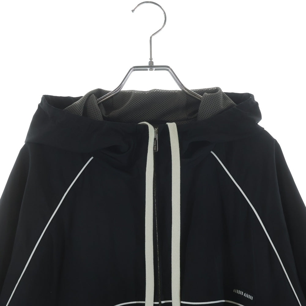 miumiu(ミュウミュウ) Technical Silk Zip-Up Blouson テクニカル