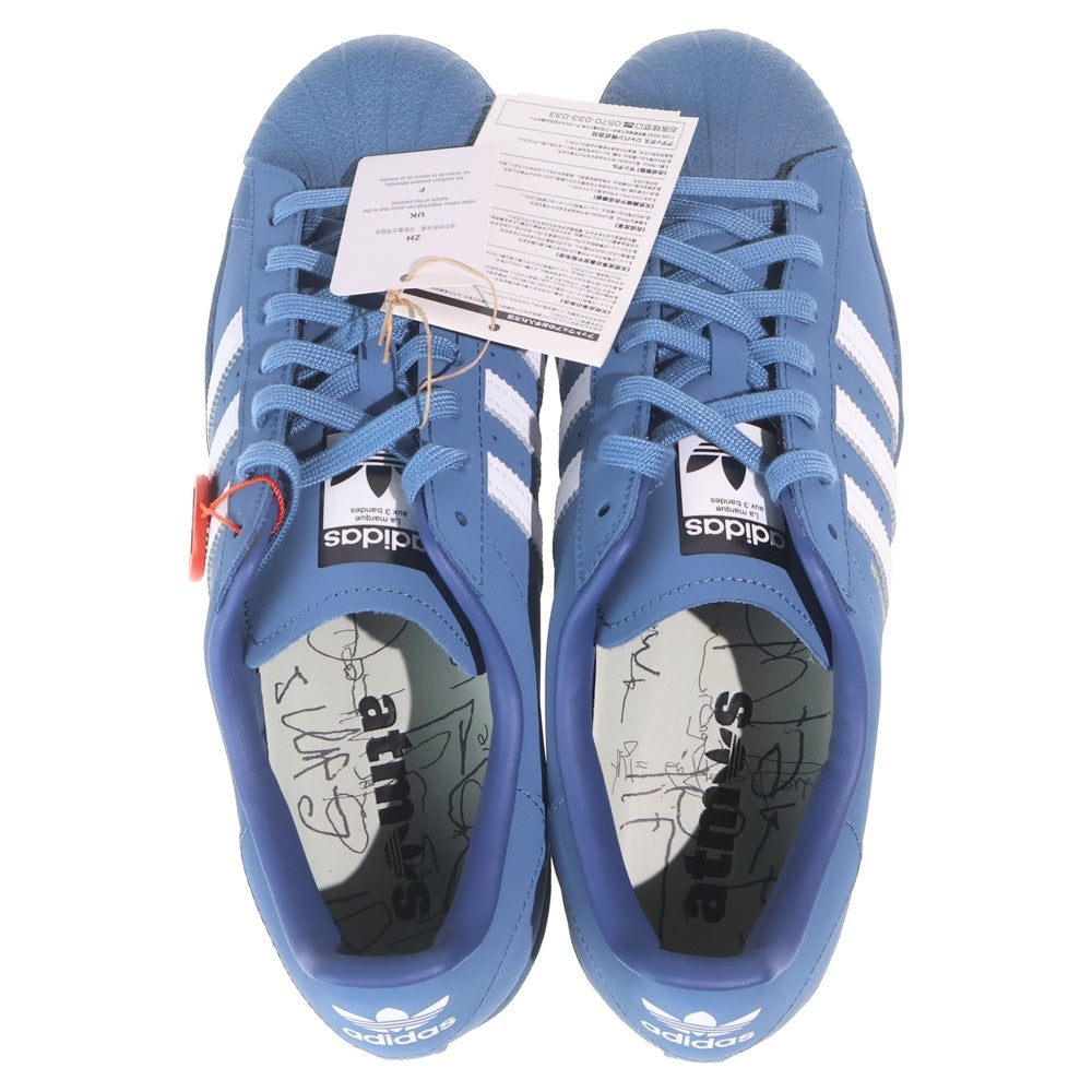 adidas(アディダス) ×Daiki Tsuneta ×atmos SUPERSTER 常田大希 ダイキツネタ アトモス スーパースター ローカットスニーカー ブルー US9.5/27.5cm H06346