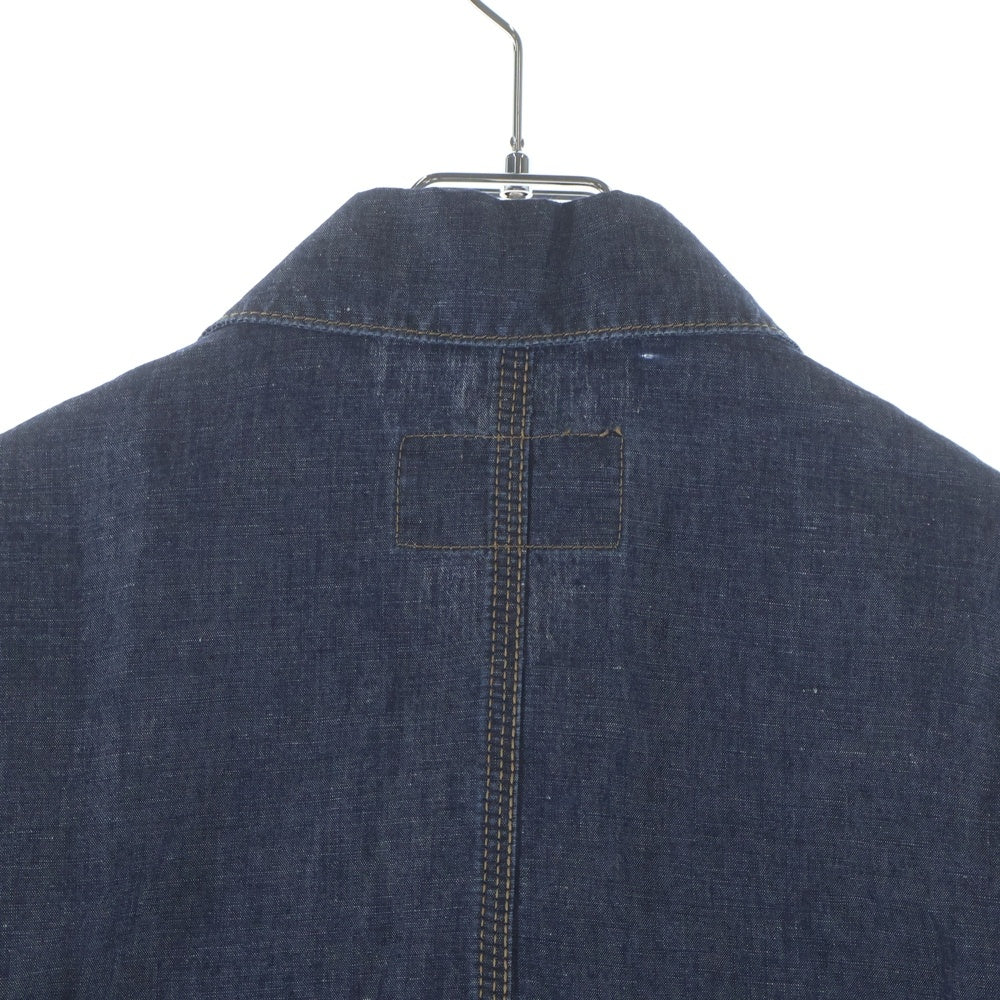 PRADA(プラダ) Triangle Chambray Blouson トライアングルシャンブレーブルゾン 長袖シャツ インディゴ GEB254