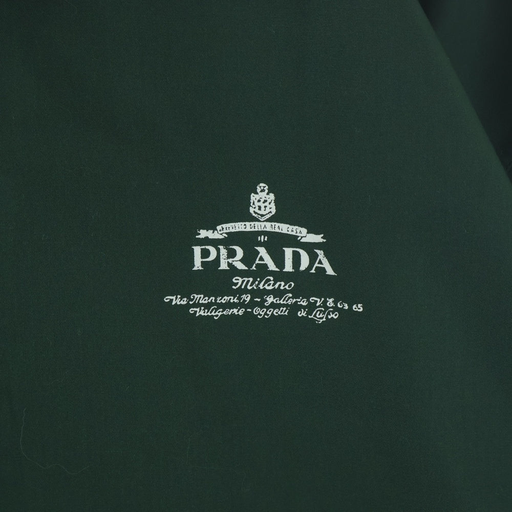 PRADA(プラダ) Lettering Logo レタリングロゴ 半袖シャツ グリーン SC781 SOOO 1480