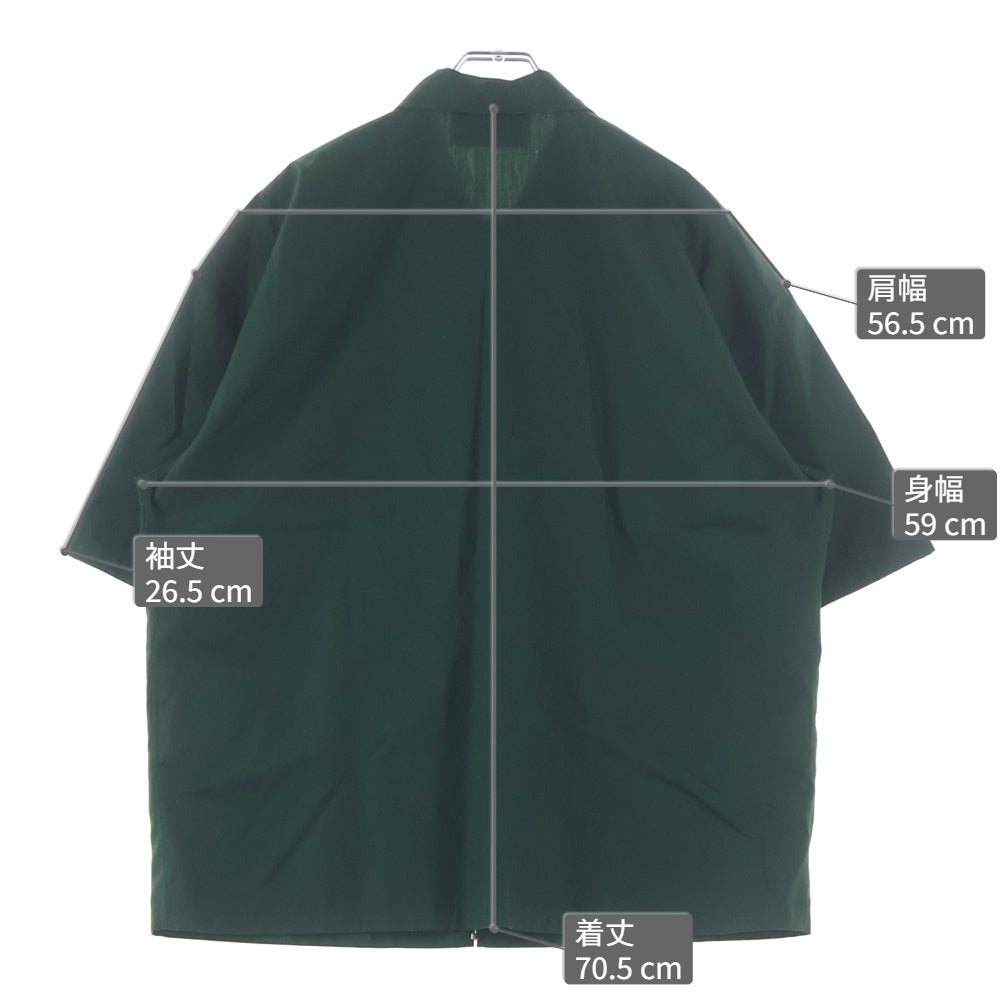 PRADA(プラダ) Lettering Logo レタリングロゴ 半袖シャツ グリーン SC781 SOOO 1480