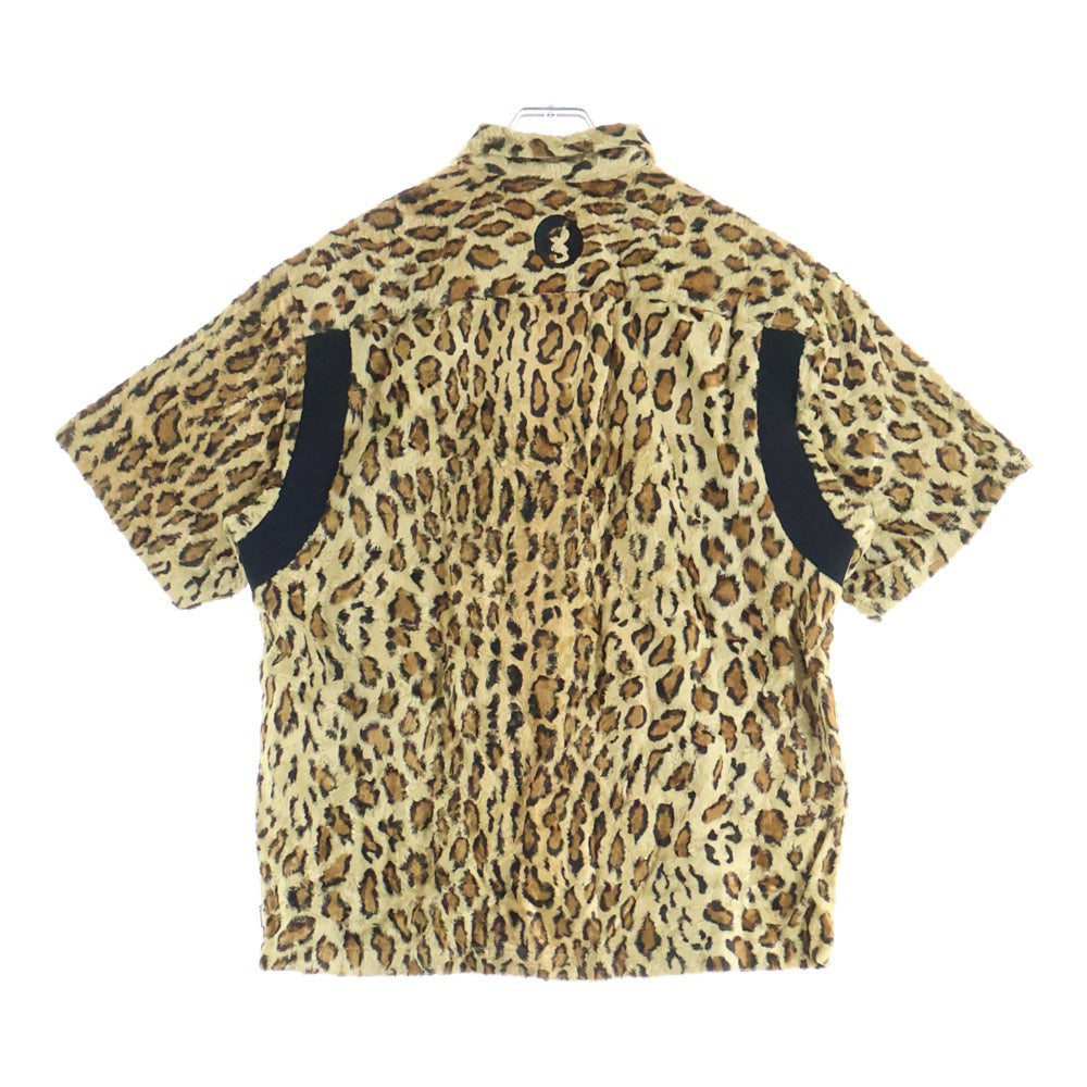SUPREME(シュプリーム) 25SS×GOODENOUGH Crushed Rayon S/S Shirt ×グッドイナフ レオパード総柄 半袖シャツ ブラウン