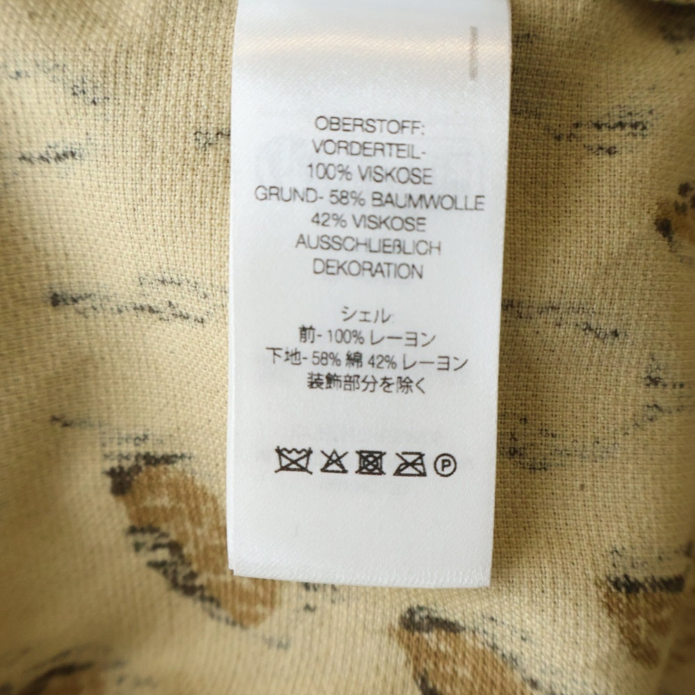 SUPREME(シュプリーム) 25SS×GOODENOUGH Crushed Rayon S/S Shirt ×グッドイナフ レオパード総柄 半袖シャツ ブラウン