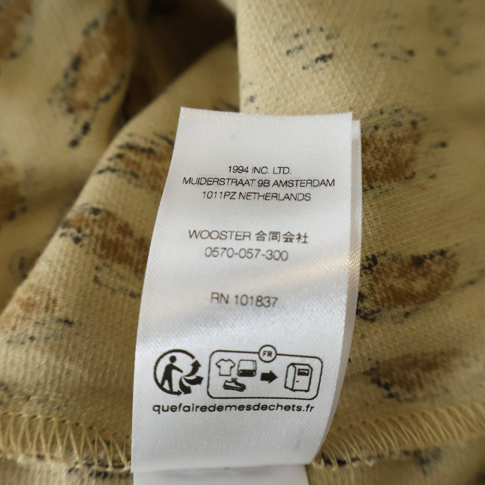 SUPREME(シュプリーム) 25SS×GOODENOUGH Crushed Rayon S/S Shirt ×グッドイナフ レオパード総柄 半袖シャツ ブラウン