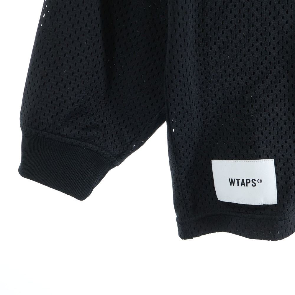 WTAPS(ダブルタップス) 25SS NETMINDER/LS/POLY ネットマインダー ロングスリーブ メッシュ ホッケー シャツ ブラック 251ATDT-CSM23
