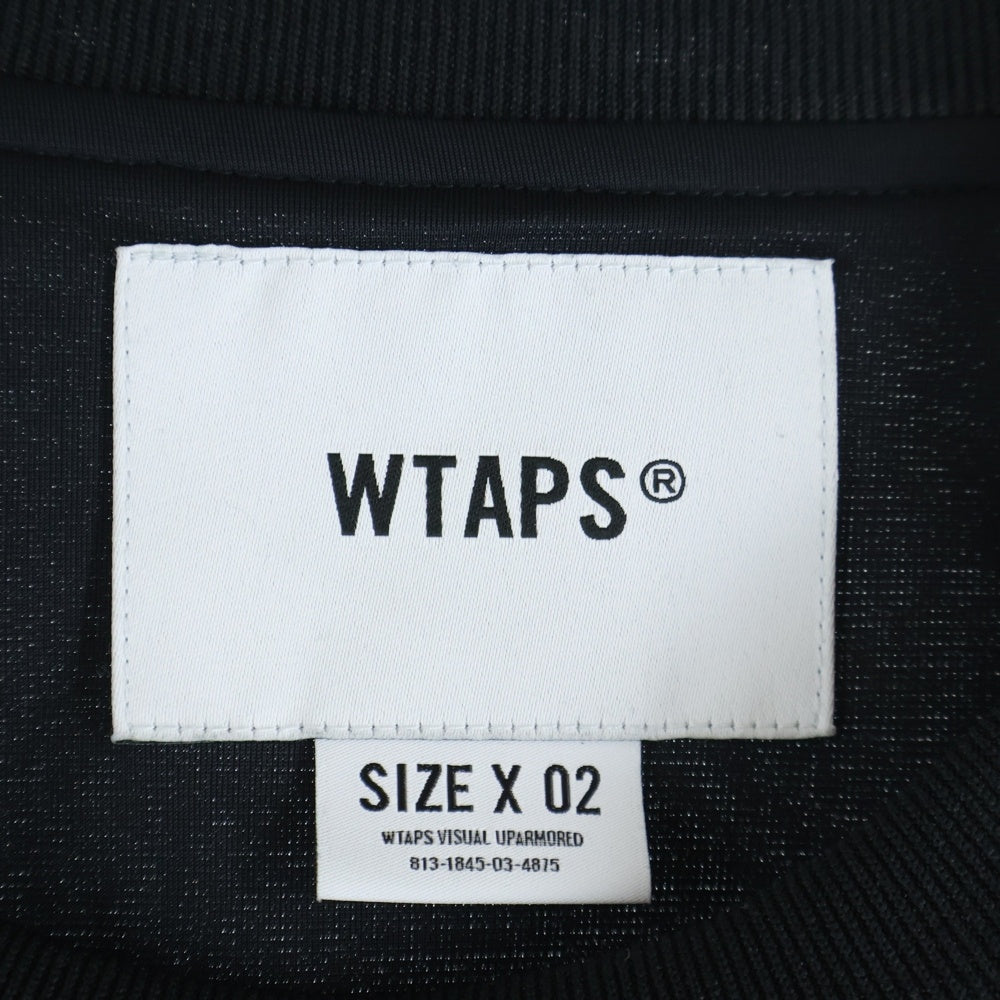 WTAPS(ダブルタップス) 25SS NETMINDER/LS/POLY ネットマインダー ロングスリーブ メッシュ ホッケー シャツ ブラック 251ATDT-CSM23