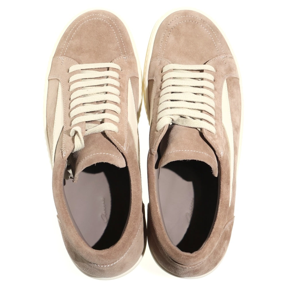 Rick Owens(リックオウエンス) HOLLYWOOD VINTAGE SNEAKS ハリウッド ヴィンテージ スウェードレザー ローカットスニーカー フレッシュ/ミルク RU01E5897LVSLCO