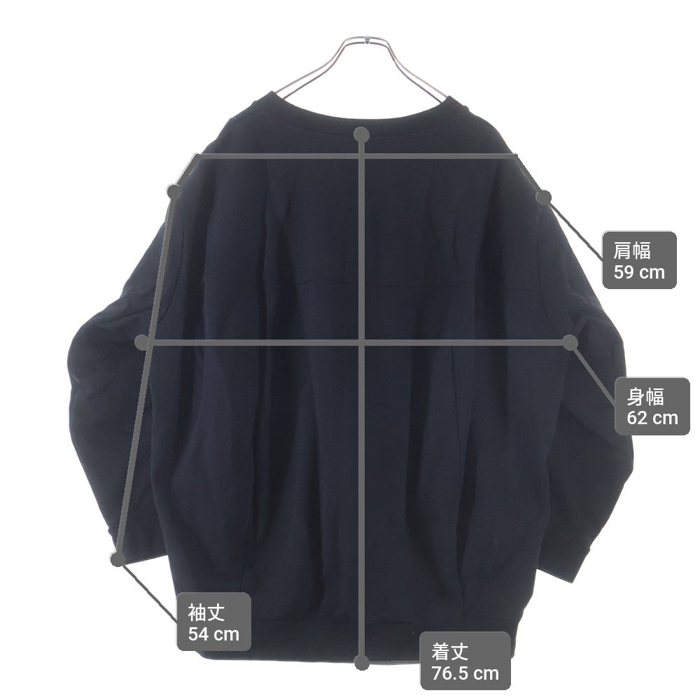 MARNI(マルニ) 24AW V-neck Long Sleeve Tee Vネック トレーナー スウェット ブラック ABJE1350S0
