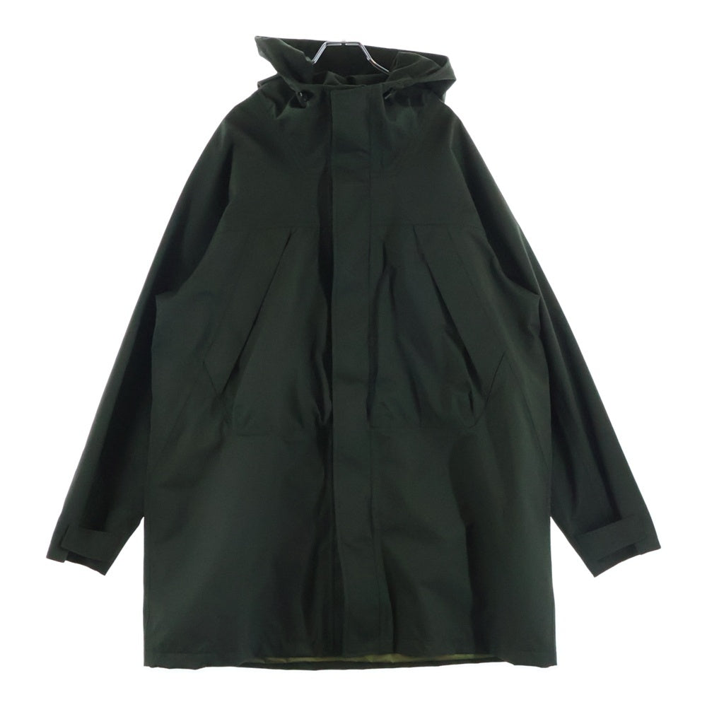 nanamica(ナナミカ) 24SS 2L GORE-TEX Hooded Coat ゴアテックス フーデッド ロングコート カーキ SUBF350