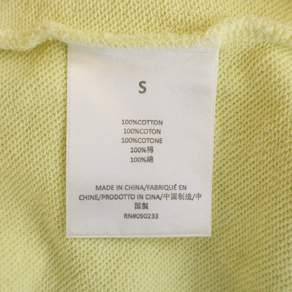 FEAR OF GOD ESSENTIALS(フィアオブゴッド エッセンシャルズ) LOGO PRINTED SWEAT POLO SHIRT ロゴプリンテッド長袖スウェットポロシャツ イエロー