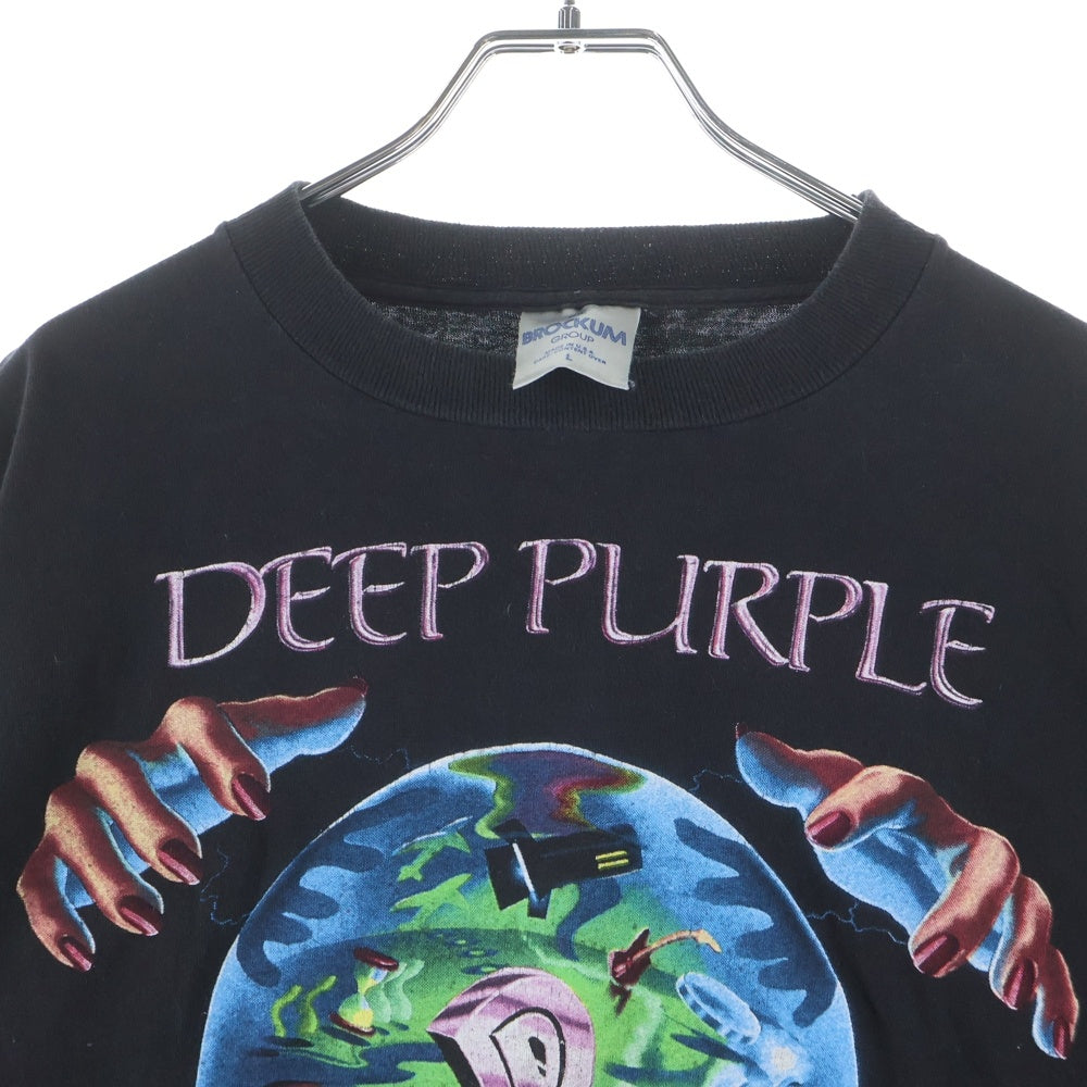 VINTAGE(ヴィンテージ) 90's VINTAGE Deep Purple ディープパープル 半袖プリントTシャツ カットソー ブラック