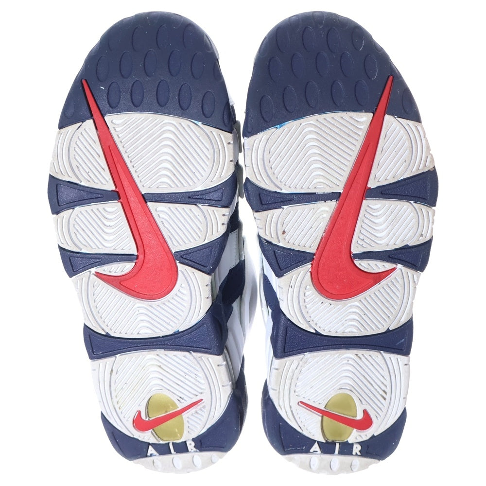 NIKE(ナイキ) AIR MORE UPTEMPO Oliympic エアモアアップテンポ オリンピック ハイカットスニーカー ホワイト/ネイビー US8.5/26.5cm 414962-104