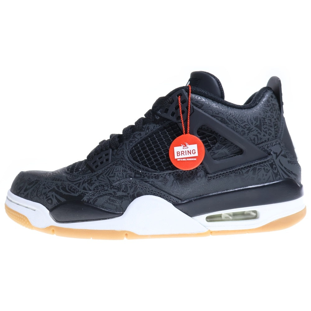 NIKE(ナイキ) AIR JORDAN 4 Black Racer Gum ブラックレーサーガム ミドルカットスニーカー ブラック US9/27cm CI1184 001