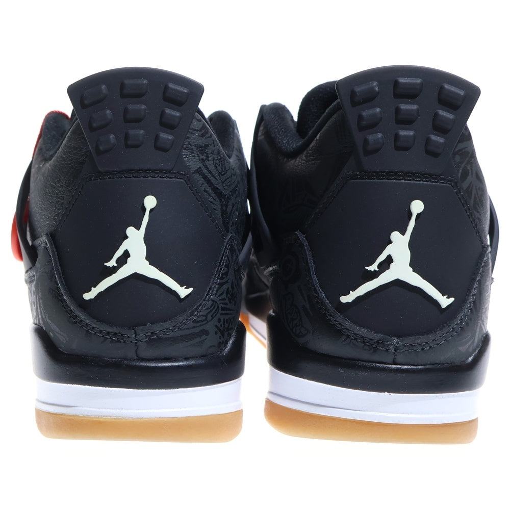 NIKE(ナイキ) AIR JORDAN 4 Black Racer Gum ブラックレーサーガム ミドルカットスニーカー ブラック US9/27cm CI1184 001