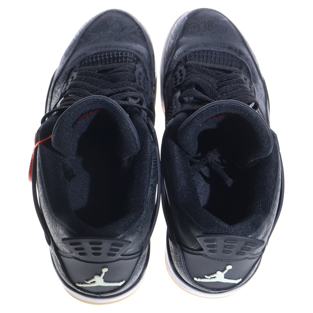 NIKE(ナイキ) AIR JORDAN 4 Black Racer Gum ブラックレーサーガム ミドルカットスニーカー ブラック US9/27cm CI1184 001