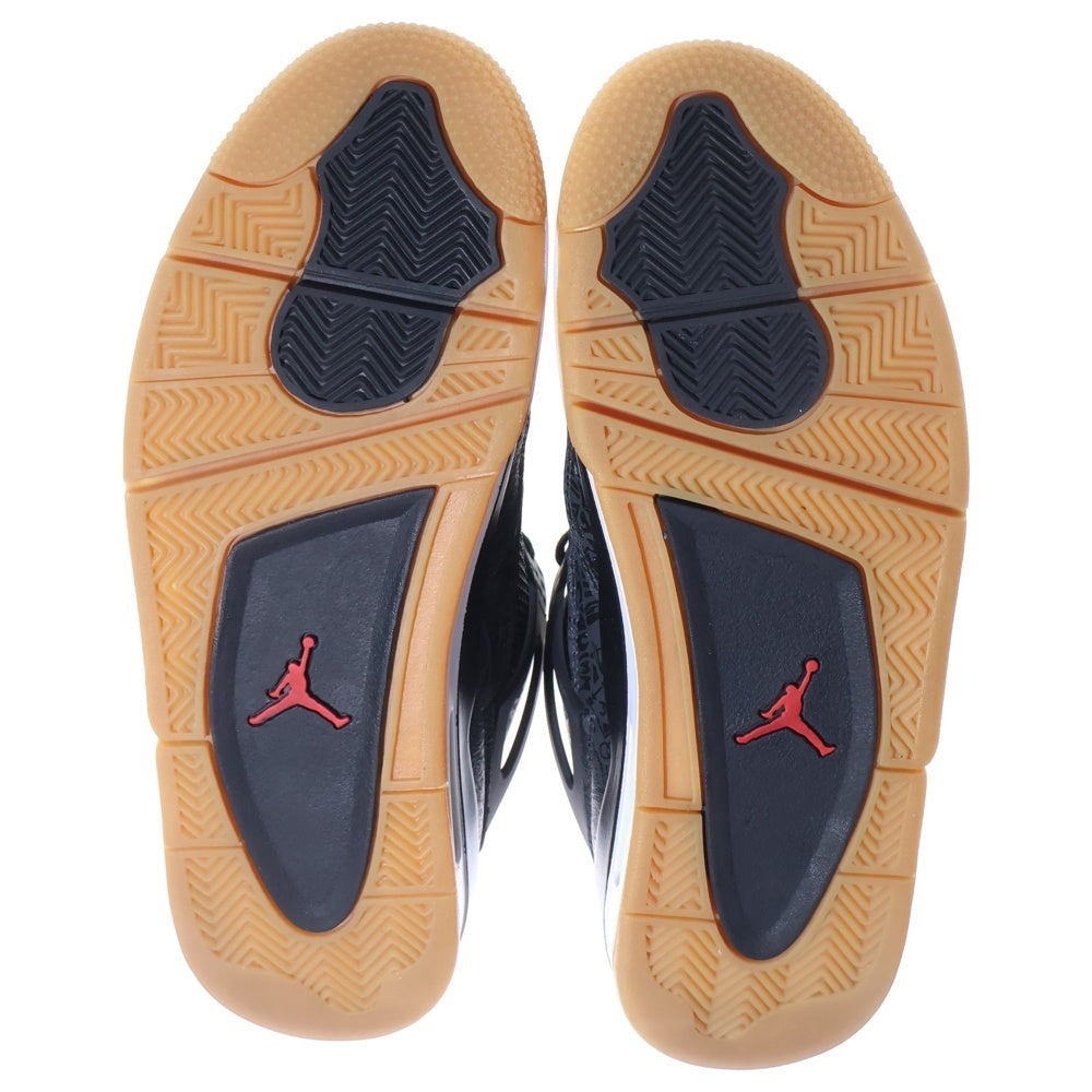 NIKE(ナイキ) AIR JORDAN 4 Black Racer Gum ブラックレーサーガム ミドルカットスニーカー ブラック US9/27cm CI1184 001
