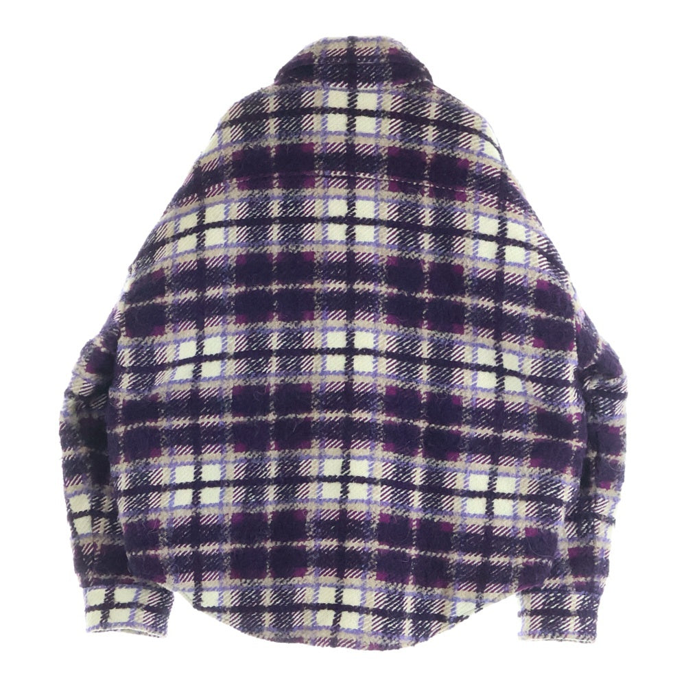 AMIRI(アミリ) 2023SS Checked Over Jacket チェックオーバージャケット アウター パープル PS23MDS092