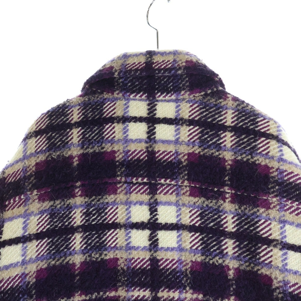 AMIRI(アミリ) 2023SS Checked Over Jacket チェックオーバージャケット アウター パープル PS23MDS092