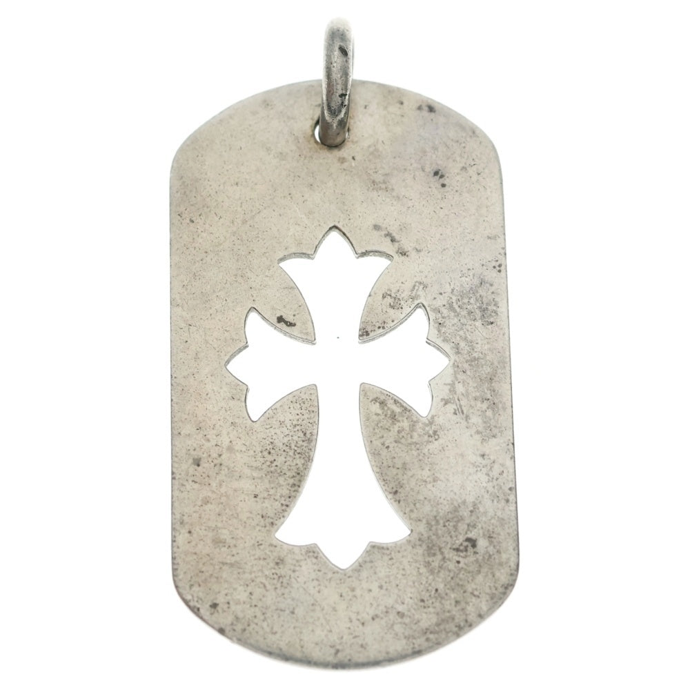 CHROME HEARTS(クロムハーツ) D TAG LRG CO CRS カットアウトクロスドッグタグ ラージ ペンダントトップ シルバー BCA239