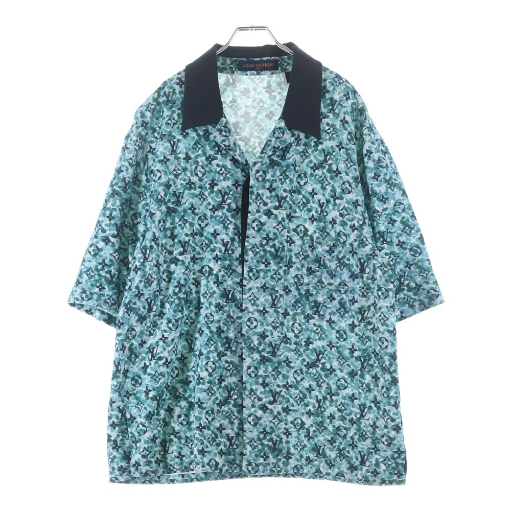 LOUIS VUITTON(ルイヴィトン) Monogram Ration Shirt モノグラムレーションシャツ 半袖シャツ ブルー RM232M ZR1 HPS25W