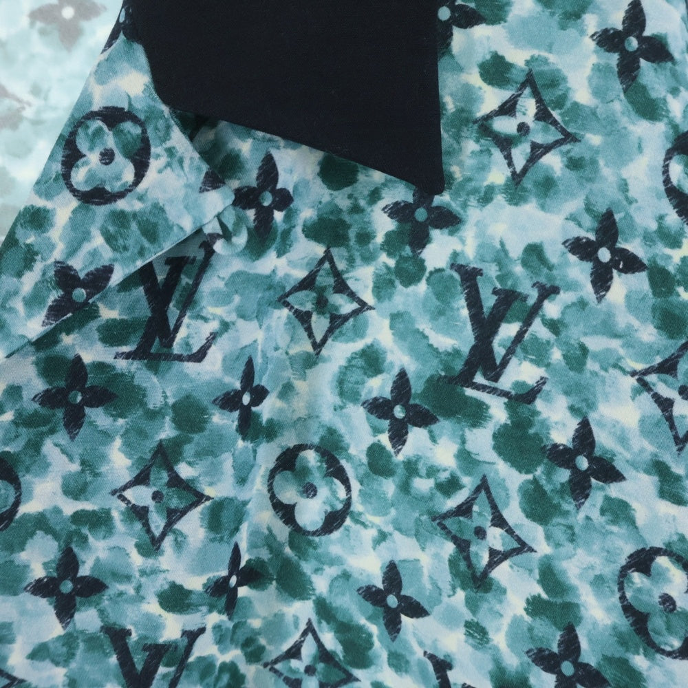 LOUIS VUITTON(ルイヴィトン) Monogram Ration Shirt モノグラムレーションシャツ 半袖シャツ ブルー RM232M ZR1 HPS25W