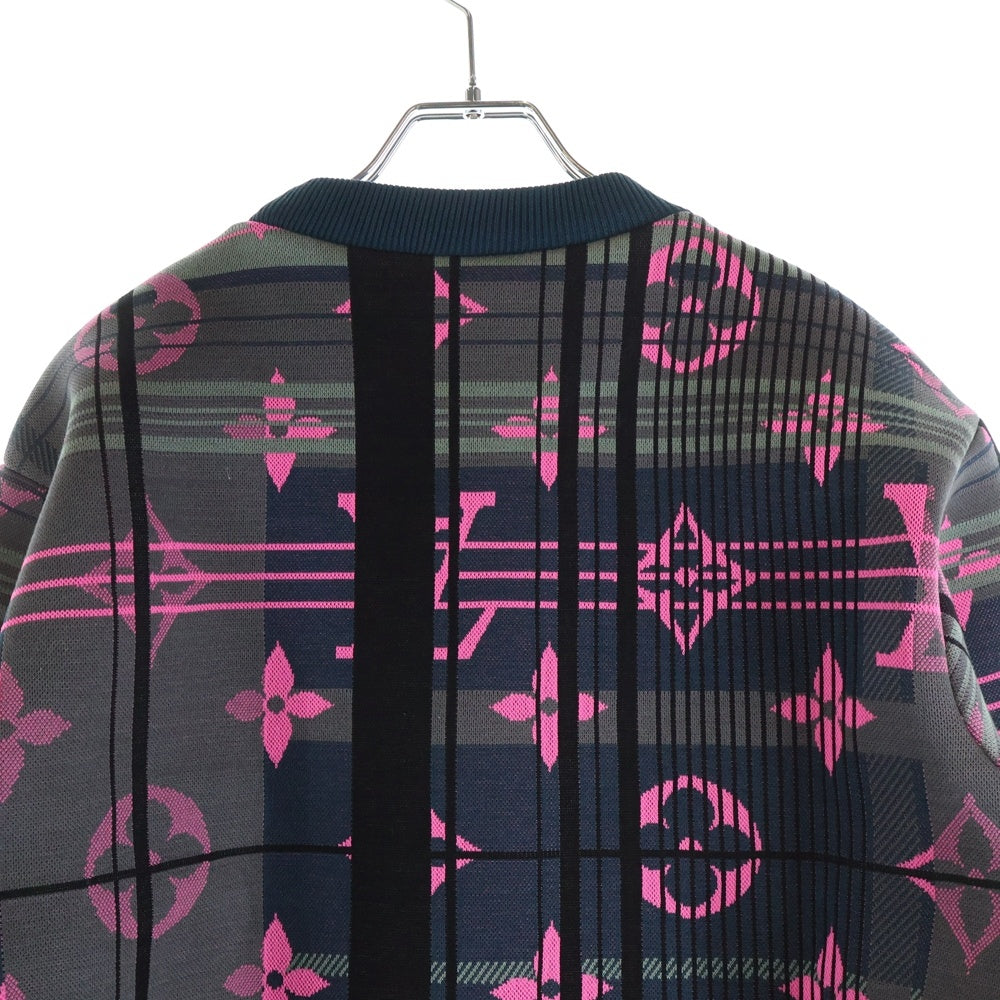 LOUIS VUITTON(ルイヴィトン) Monogram Jacquard Sweatshirt モノグラムジャカードスウェットシャツ グリーン HKY75WZRW