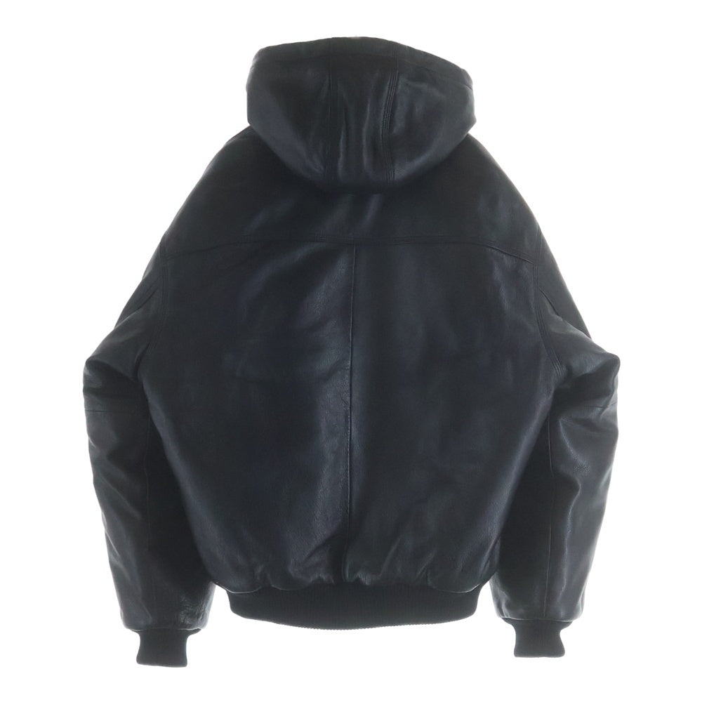 SUPREME(シュプリーム) 24AW ×Dickies Hooded Leather Jacket フーデッドレザージャケット アウター ブラック