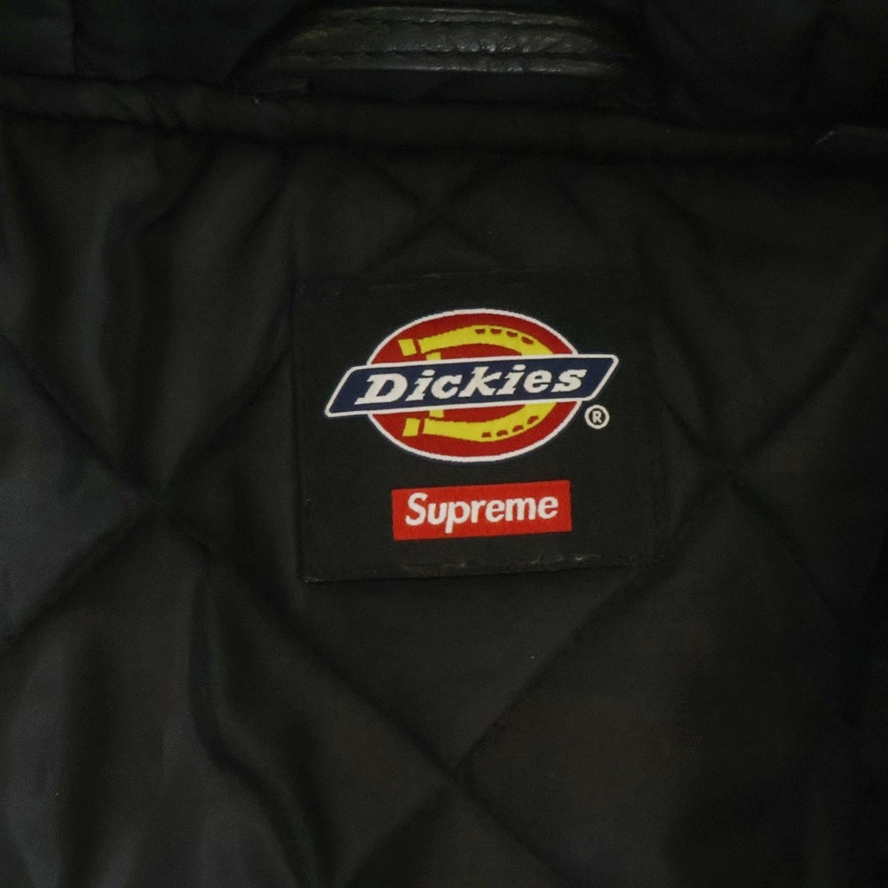 SUPREME(シュプリーム) 24AW ×Dickies Hooded Leather Jacket フーデッドレザージャケット アウター ブラック