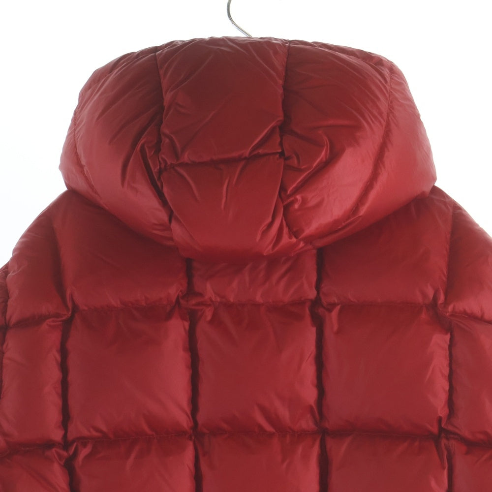 MONCLER(モンクレール) KORUM アームロゴワッペン フーデッド ジップアップ ダウンジャケット レッド 32091419520553329