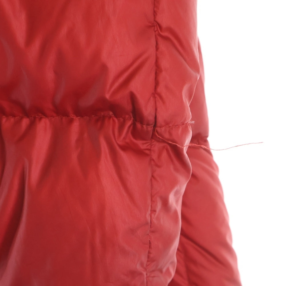 MONCLER(モンクレール) KORUM アームロゴワッペン フーデッド ジップアップ ダウンジャケット レッド 32091419520553329