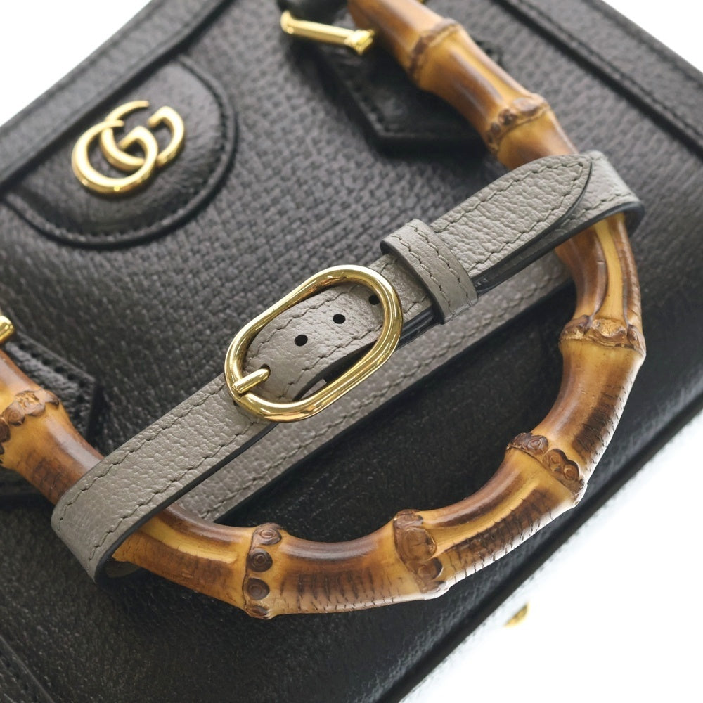GUCCI(グッチ) ダイアナ ミニ トートバッグ ブラック 702732 レディース