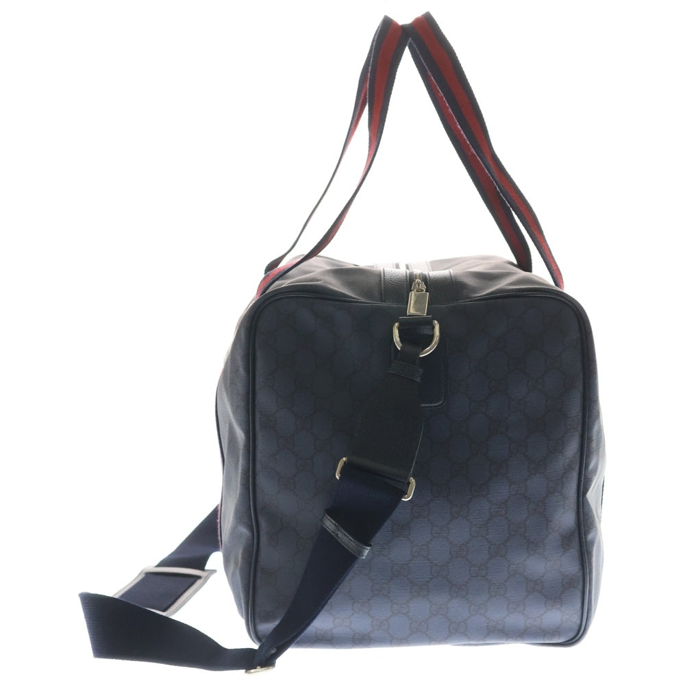 GUCCI(グッチ) GGスプリーム ミディアム ダッフルバッグ ネイビー 799871