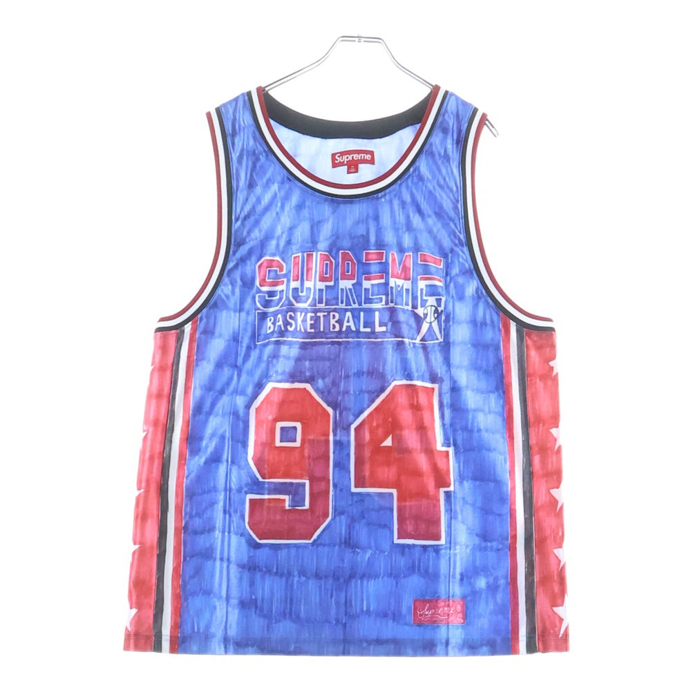 SUPREME(シュプリーム) 25SS Marker Basketball Jersey マーカーバスケット ボール ジャージー ノースリーブ カットソー ゲームシャツ マルチ