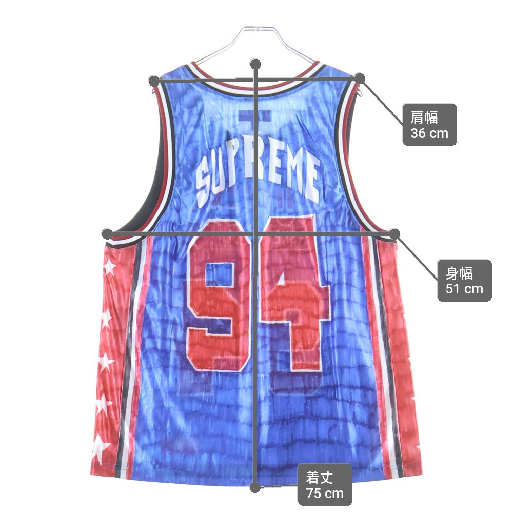 SUPREME(シュプリーム) 25SS Marker Basketball Jersey マーカーバスケット ボール ジャージー ノースリーブ カットソー ゲームシャツ マルチ