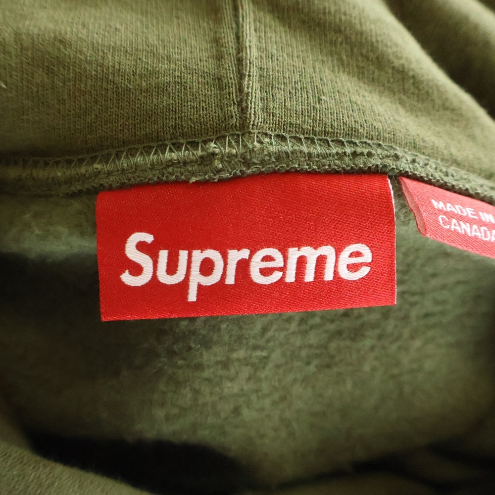 SUPREME(シュプリーム) 25SS Small Box Hooded Sweatshirt スモールボックスロゴ プルオーバーパーカー フーディー オリーブ