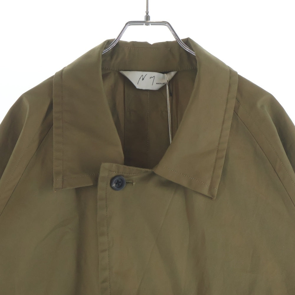 ANCELLM(アンセルム) SINGLE BREASTED COLLAR COAT シングル ブレステッド カラー コート ブラウン ANC-JK72