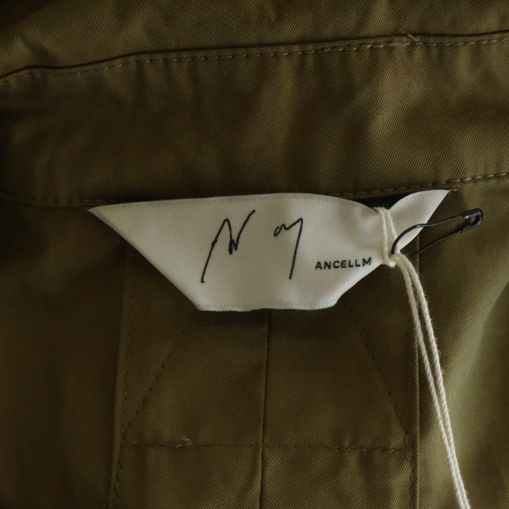 ANCELLM(アンセルム) SINGLE BREASTED COLLAR COAT シングル ブレステッド カラー コート ブラウン ANC-JK72