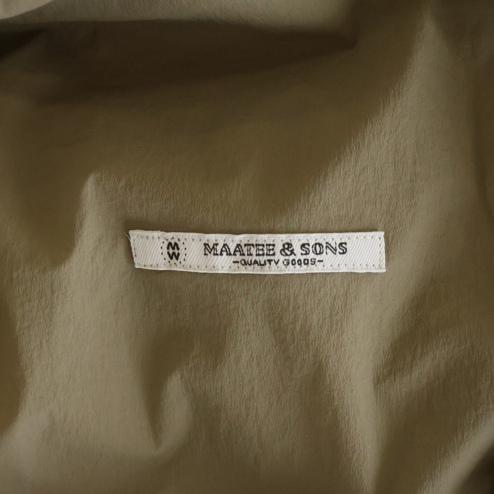 MAATEE&SONS(マーティーアンドサンズ) CRISPY COAT NYLONFILAMENT ナイロンフィラメント クリスピーコート ブラウン MT6103-0702