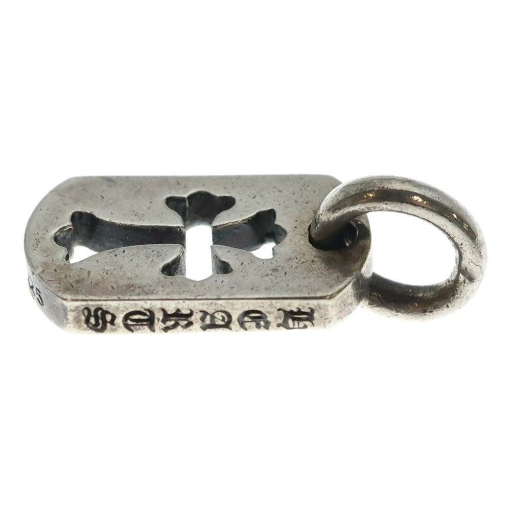 CHROME HEARTS(クロムハーツ) DT TNY CO CRS タイニーカットアウトクロスドッグタグ チャーム ペンダントトップ シルバー BCA252 レディース